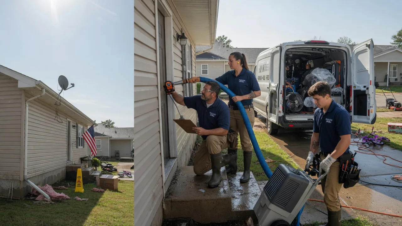 Ceiling Water Damage Restoration in Minford, OH near me